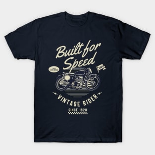 Built For Speed Vintage Rider T-Shirt